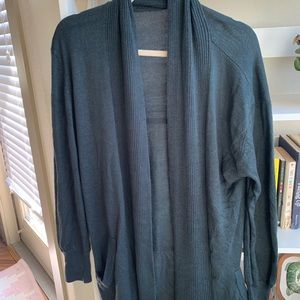 Chunky green/blue cardigan